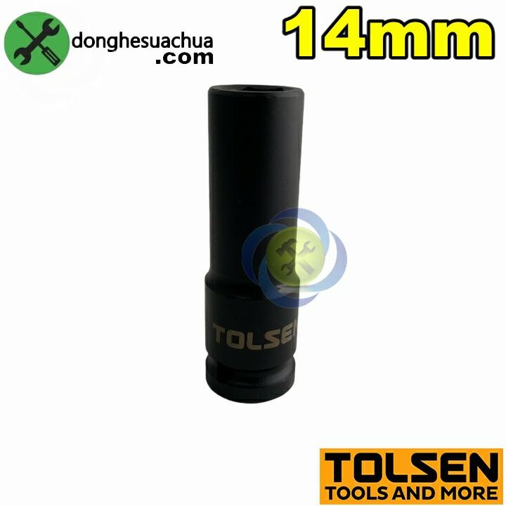 Tuýp 14mm 1/2 đen dài Tolsen 18264 loại 6 cạnh thép CR-MO