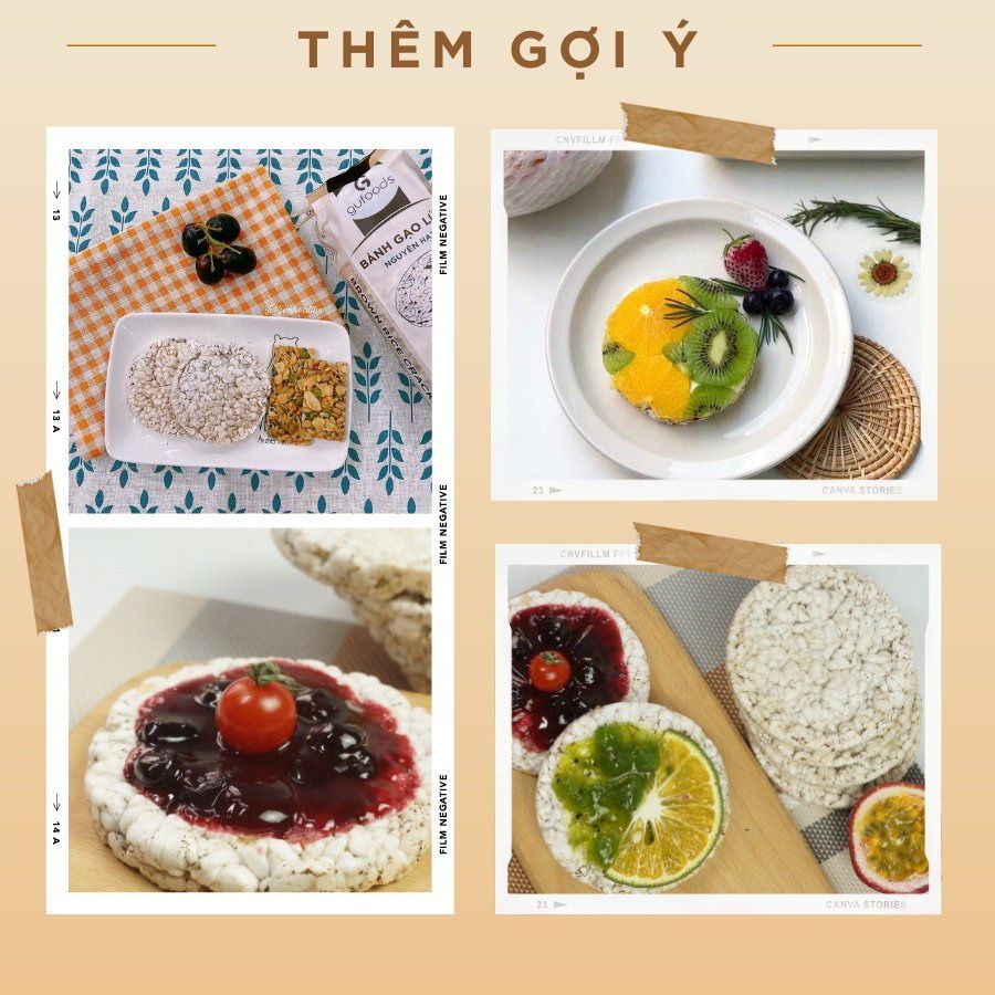 Bánh gạo lứt ăn kiêng GUfoods - Phù hợp Eat clean, Thực dưỡng, Tập Gym, Kiểm soát cân nặng, Thuần chay