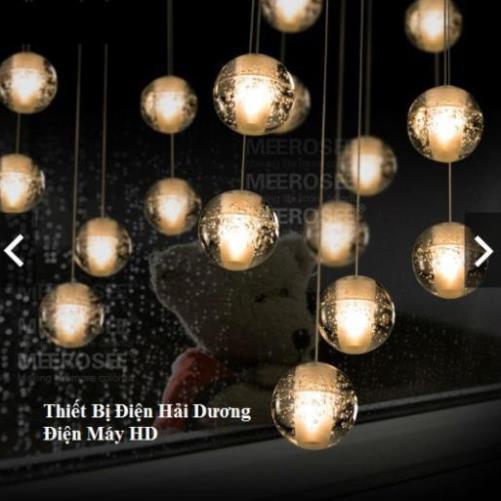 Đèn thả thông tầng hình giọt nước pha lê - Tặng kèm bóng led