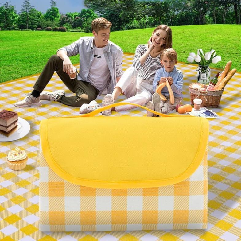 Thảm du lịch, thảm dã ngoại, thảm picnic chống thấm, gấp gọn quoai xách