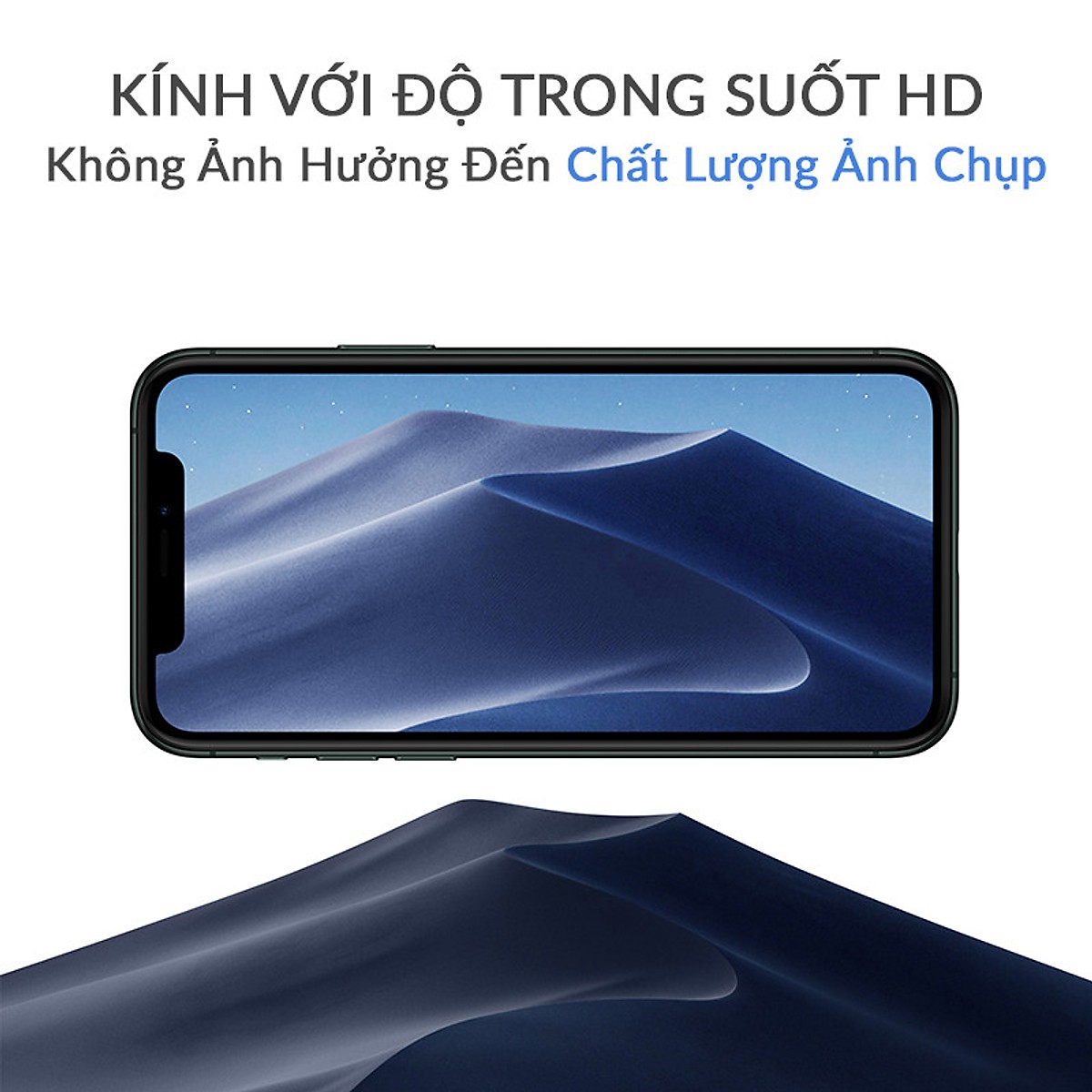 Bộ Khung Bảo Vệ Hợp Kim Gắn Liền Với Kính Cường Lực Camera Iphone 11 Pro / 11 Pro Max- COTEETCI- Hàng Chính Hãng