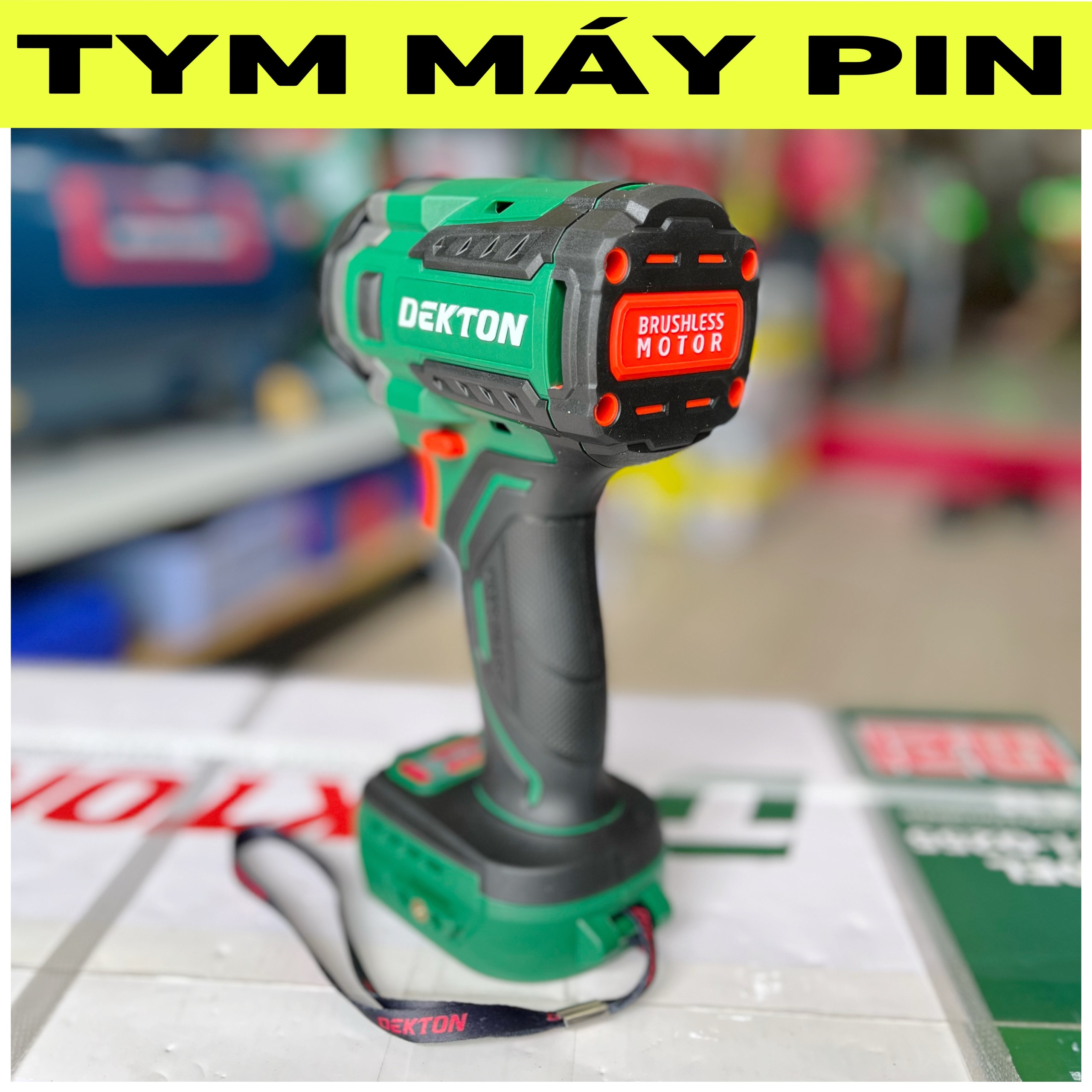 Thân Máy Siết Bulong Pin Dekton M21-IW550PRO chân pin phổ thông – TYM MÁY PIN
