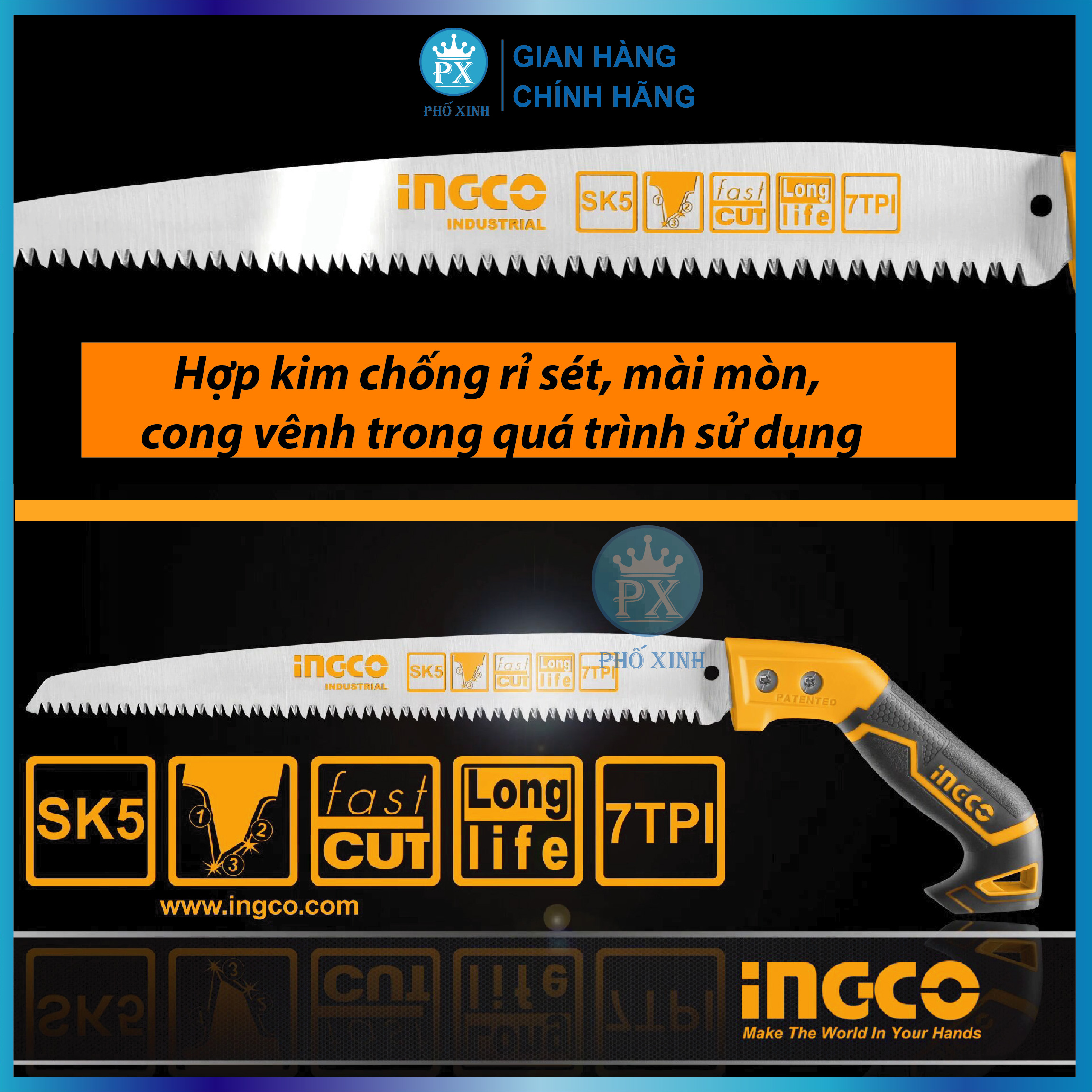 Cưa cành cầm tay INGCO HPS3008 12&quot;