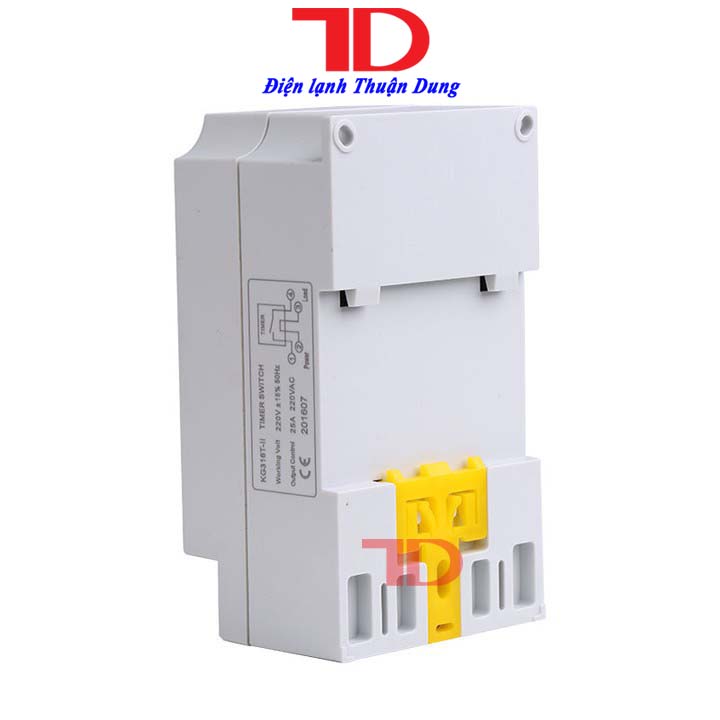 Bộ hẹn giờ tự động electron timer Kg316T-II/25A/220V có khóa phím, công tắc điện hẹn giờ bật tắt điện tự động - Điện lạnh Thuận Dung