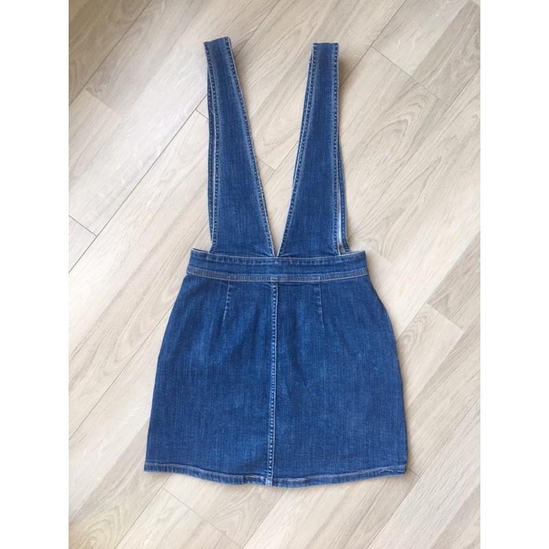 Váy yếm jean nữ xuất xịn