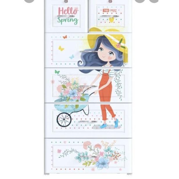 Tủ Nhựa Tabi Cô Gái 5 tầng