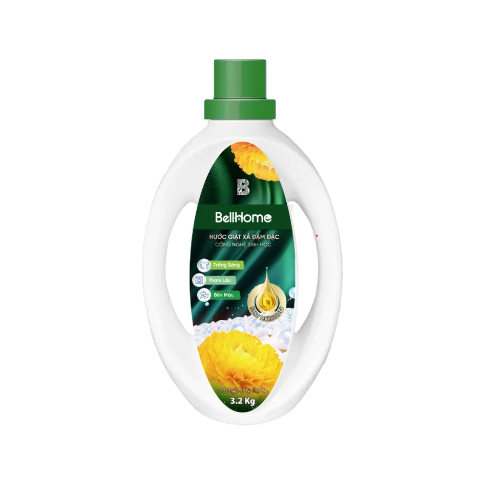 Nước Giặt Xả Công Nghệ Sinh Học Bell Home Hương Sang Trọng 3,2kg