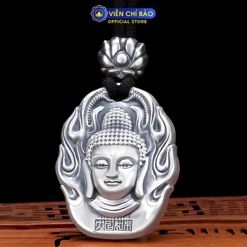 Mặt dây chuyền phật bản mệnh 12 con giáp nam nữ Liên Hoa Chân Hỏa chất liệu bạc Thái 999 Viễn Chí Bảo M100380