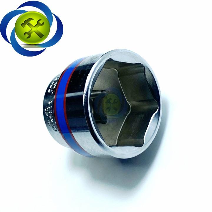 Tuýp 3/8 inch 24mm 6 cạnh màu trắng loại ngắn Kingtony 333524M