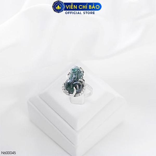 Nhẫn bạc nữ tỳ hưu tóc xanh chất liệu bạc S925 trẻ trung nữ tính Viễn Chí Bảo N600045