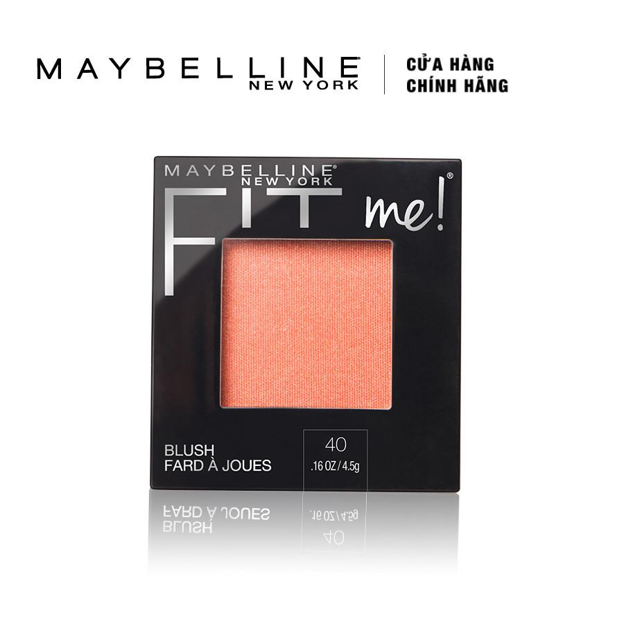 Phấn Má Hồng Mịn Lì Chuẩn Màu Maybelline Fit Me Blush - Màu 40 Peach 4,5g