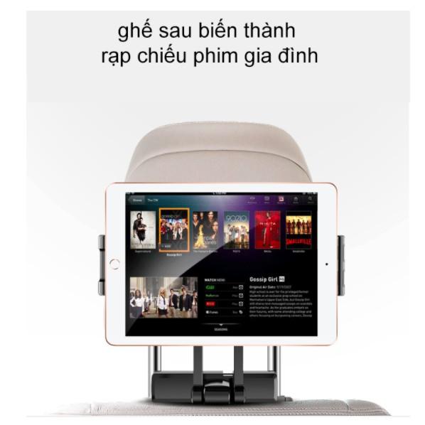 Giá đỡ điện thoại máy tính bảng xếp gọn sau ghế xe ô tô thiết kế chắc chắn