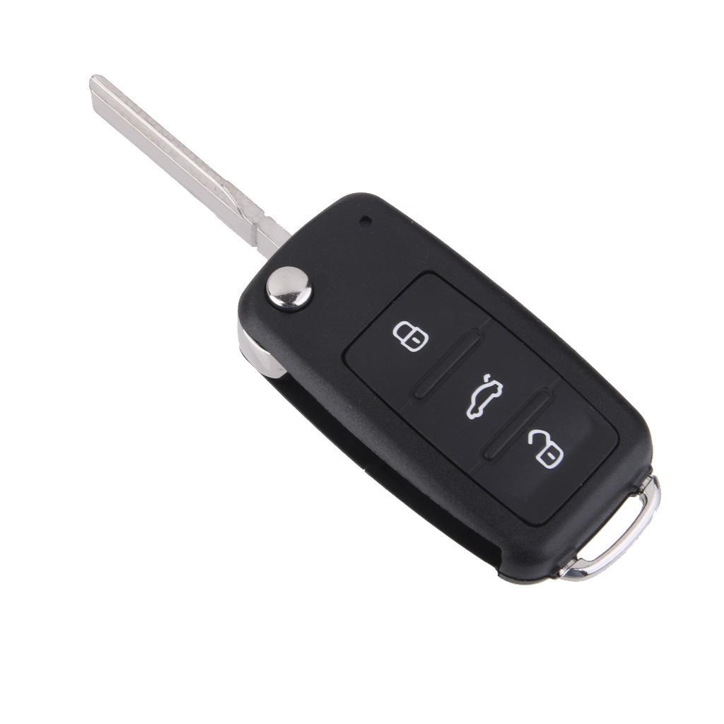 Car Entry Remote 3 Button Key Fob Case Shell For  GOLF MK6
