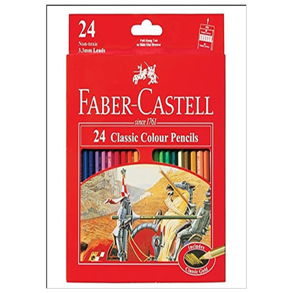 Faber-Castell-115854- Chì Màu Classic Knight - 24 Màu Dài