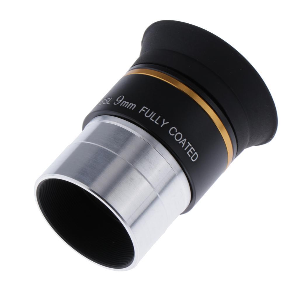 1.25" 9mm Plossl PL Eyepiece Fully Coated Lens for Astronomical Telescope 50mm