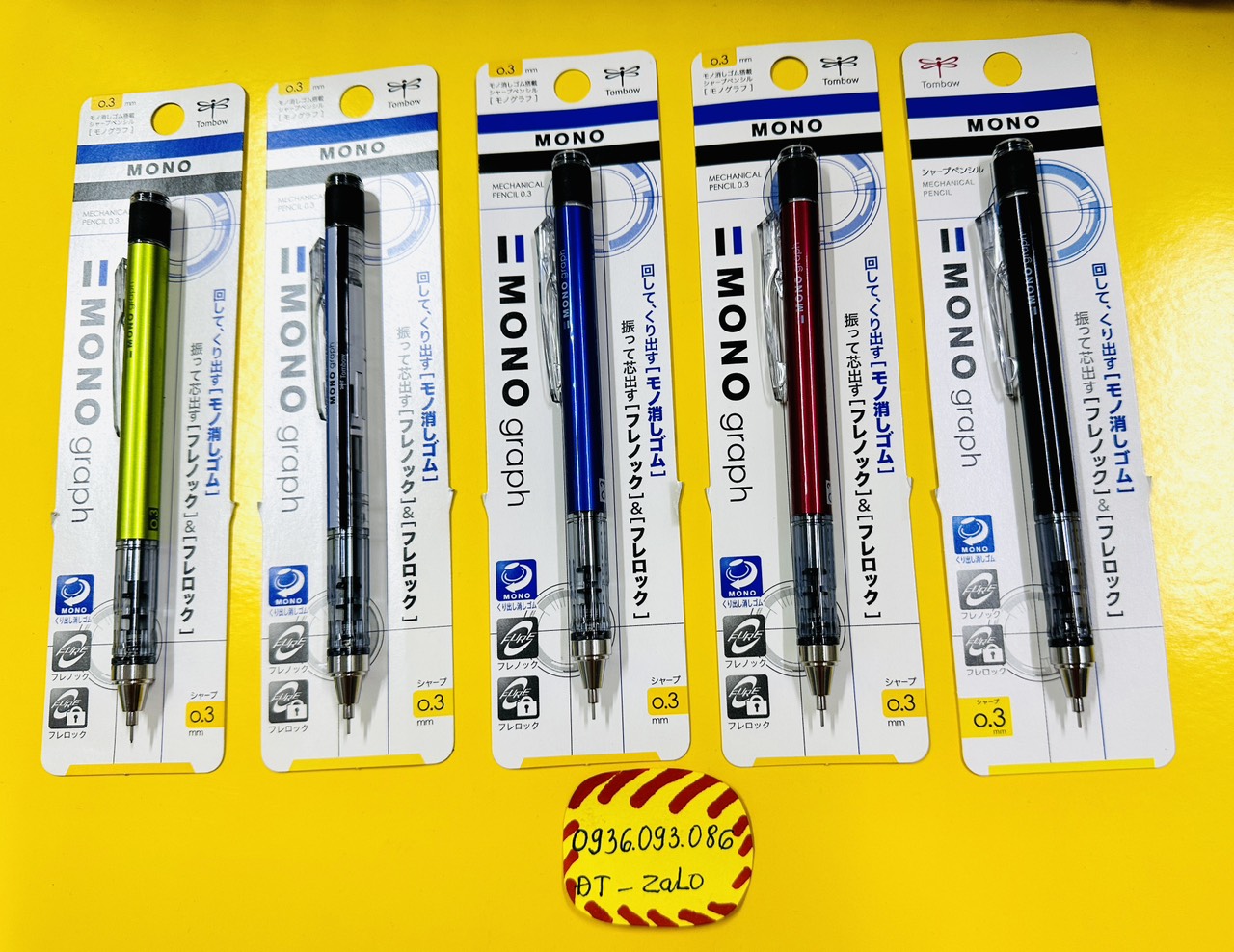 Bút Chì Kim Lắc-Bút Chì Kim Cơ Khí Vẽ Kỹ Thuật Tombow MONO GRAPH Ngòi Siêu Mảnh 0.3mm Công Nghệ Nhật Bản