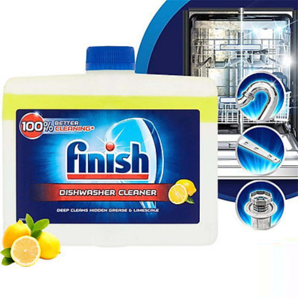 Dung dịch tẩy rửa máy rửa chén Finish Dishwasher Cleaner Lemon 250ml QT006774 - hương chanh