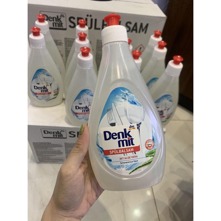 Nước Rửa Chén Bát Denkmit, Dung Dịch Rửa Chén Bát, Dung Tích 500ml, Hương Lô Hội, An Toàn, Hiệu Quả, Nhập Đức