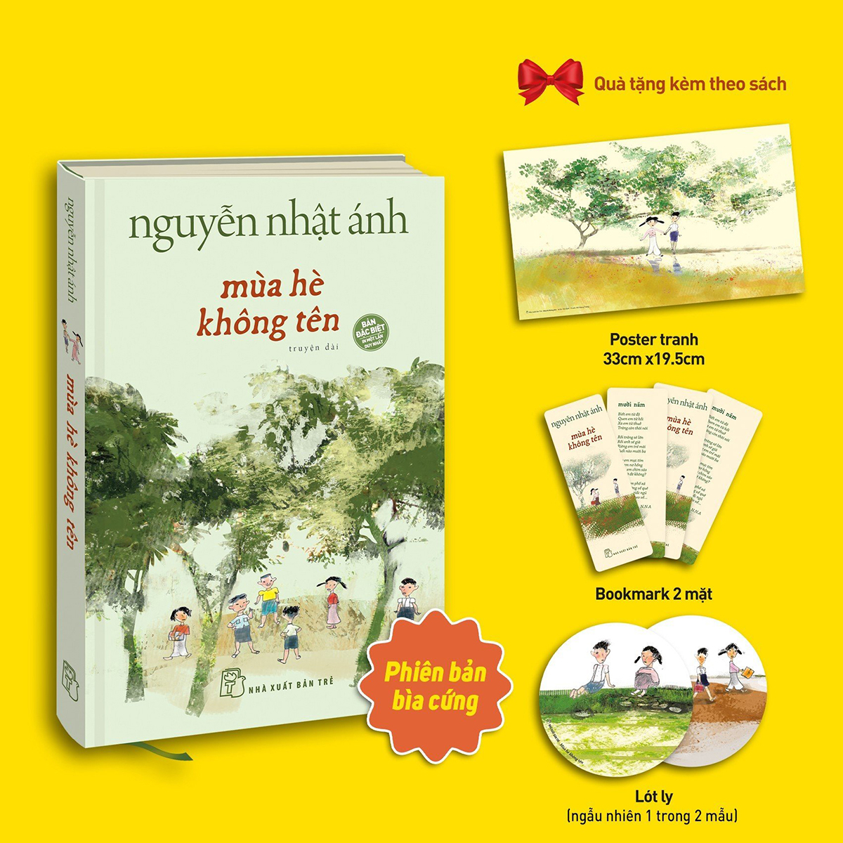 Sách Mùa Hè Không Tên - Bìa Cứng - Tặng Kèm Bookmark 2 Mặt + Poster Tranh + Lót Ly Ngẫu Nhiên + Chữ Ký Tác Giả Ngẫu Nhiên