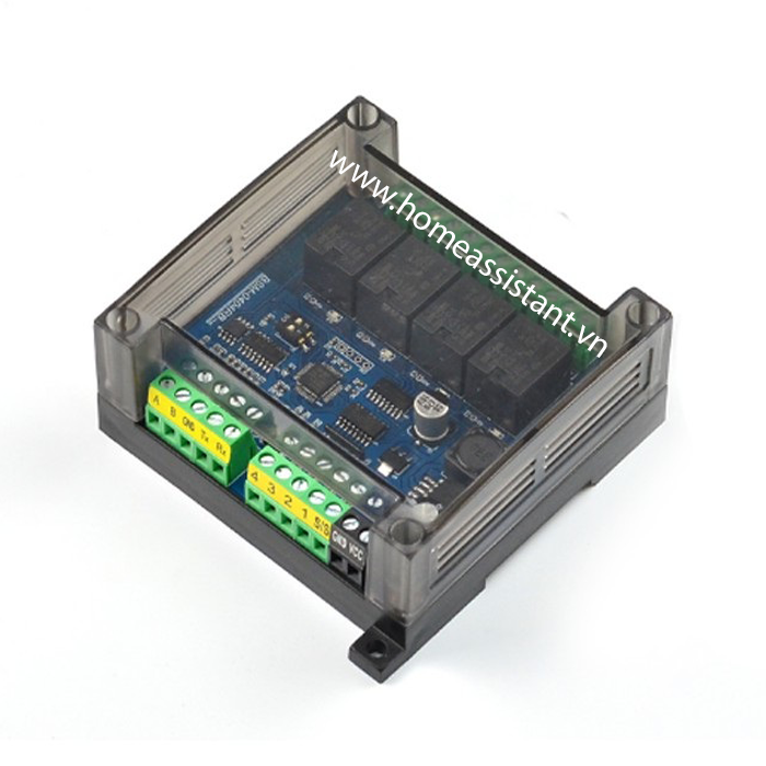 Công Tắc Điều Khiển Bật Tắt IO 4 Cổng Modbus RS485 BMS4