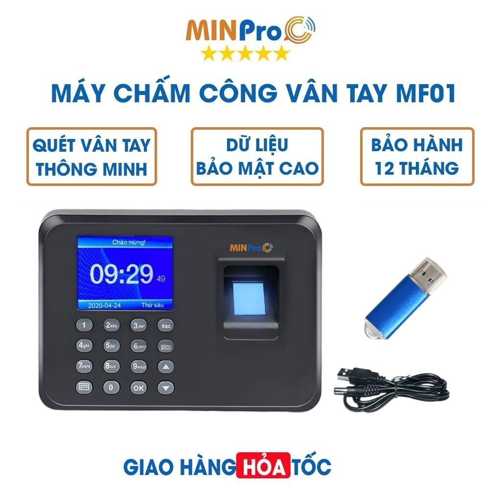 Máy chấm công vân tay MINPRO MF01 (Tặng USB quét dữ liệu cực nhanh)