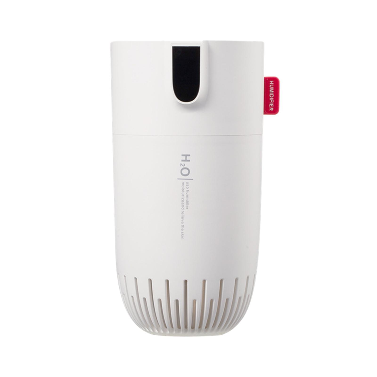 450ml Air Humidifier, LED Intelligent Digital Display Desktop Diffuser for Car Home