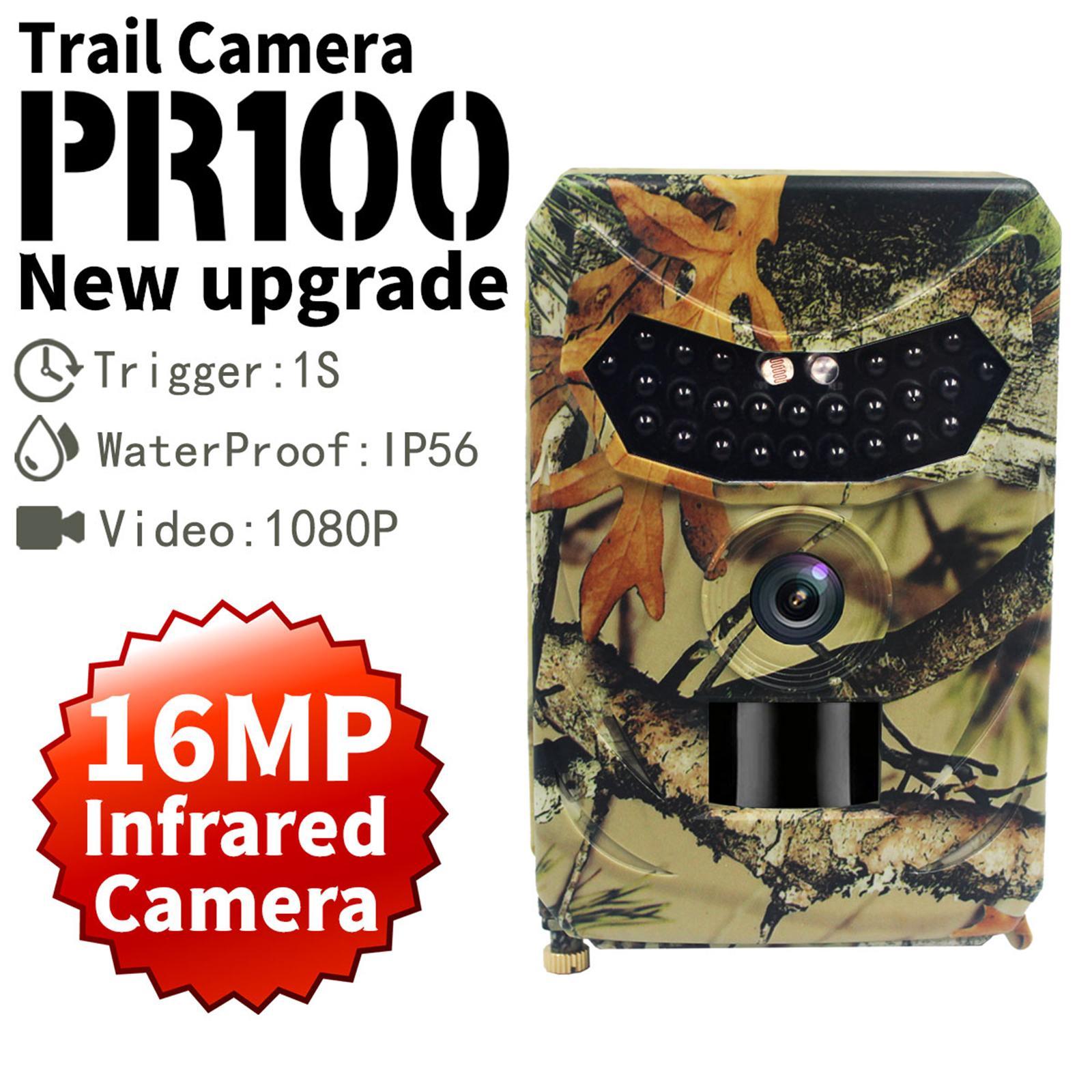 Wireless 16MP Mini Wildlife Camera, Trail Game Camera, Infrared Motion Sensor Night Waterproof for Wildlife Monitoring Outdoor