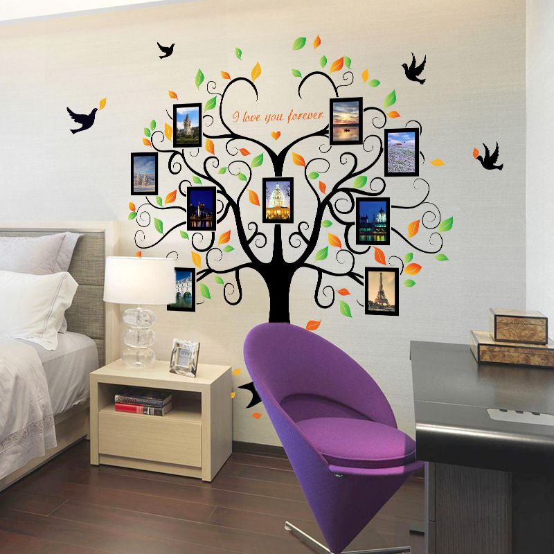 Decal dán tường Cây khung ảnh 8 DCX041