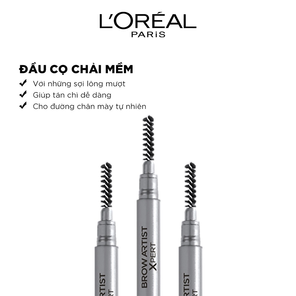 Chì Kẻ Mày L'Oreal Paris Makeup Brow Artist Xpert 0,2g 2 Đầu Tiện Dụng PL804