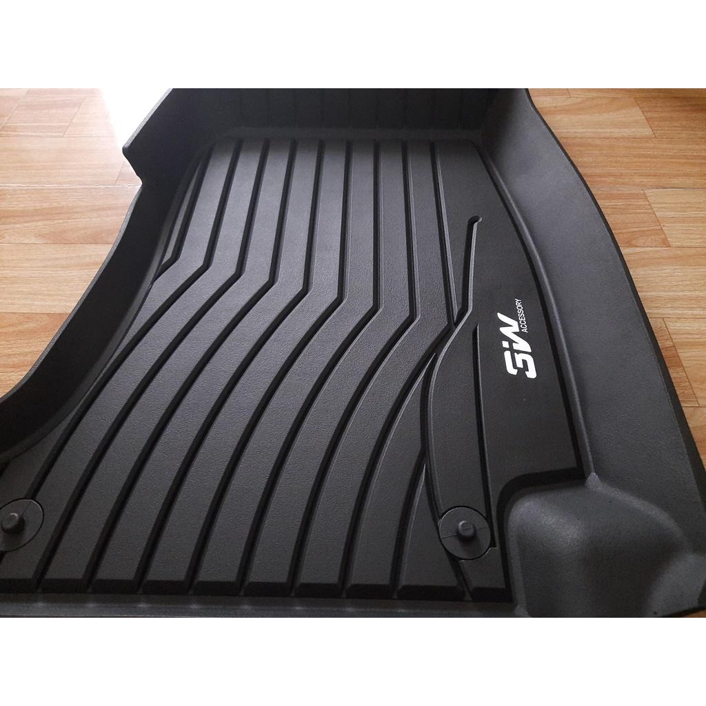 Thảm lót sàn xe ô tô Mercedes E 2009+ 2015- đến nay Nhãn hiệu Macsim 3W chất liệu nhựa TPE đúc khuôn cao cấp - màu đen