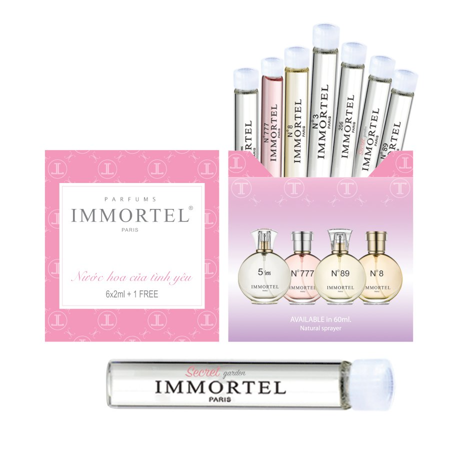 Bộ Nước Hoa IMMORTEL Mini 6 +1 Free Secret + No68 - Eau De Parfum