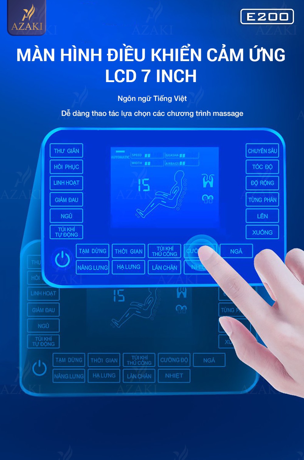 Ghế Massage Cao Cấp Toàn Thân 4D AZAKI E200