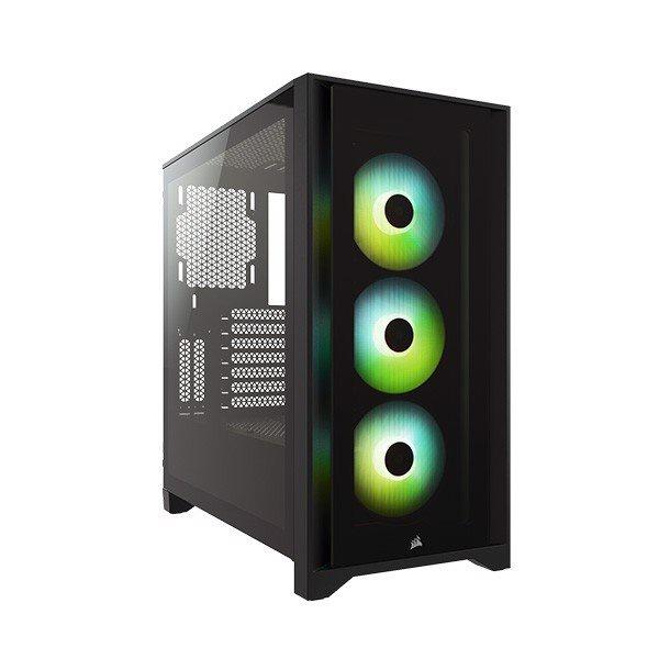 Vỏ máy tính Corsair iCUE 4000X RGB TG Black CC-9011204-WW Hàng chính hãng