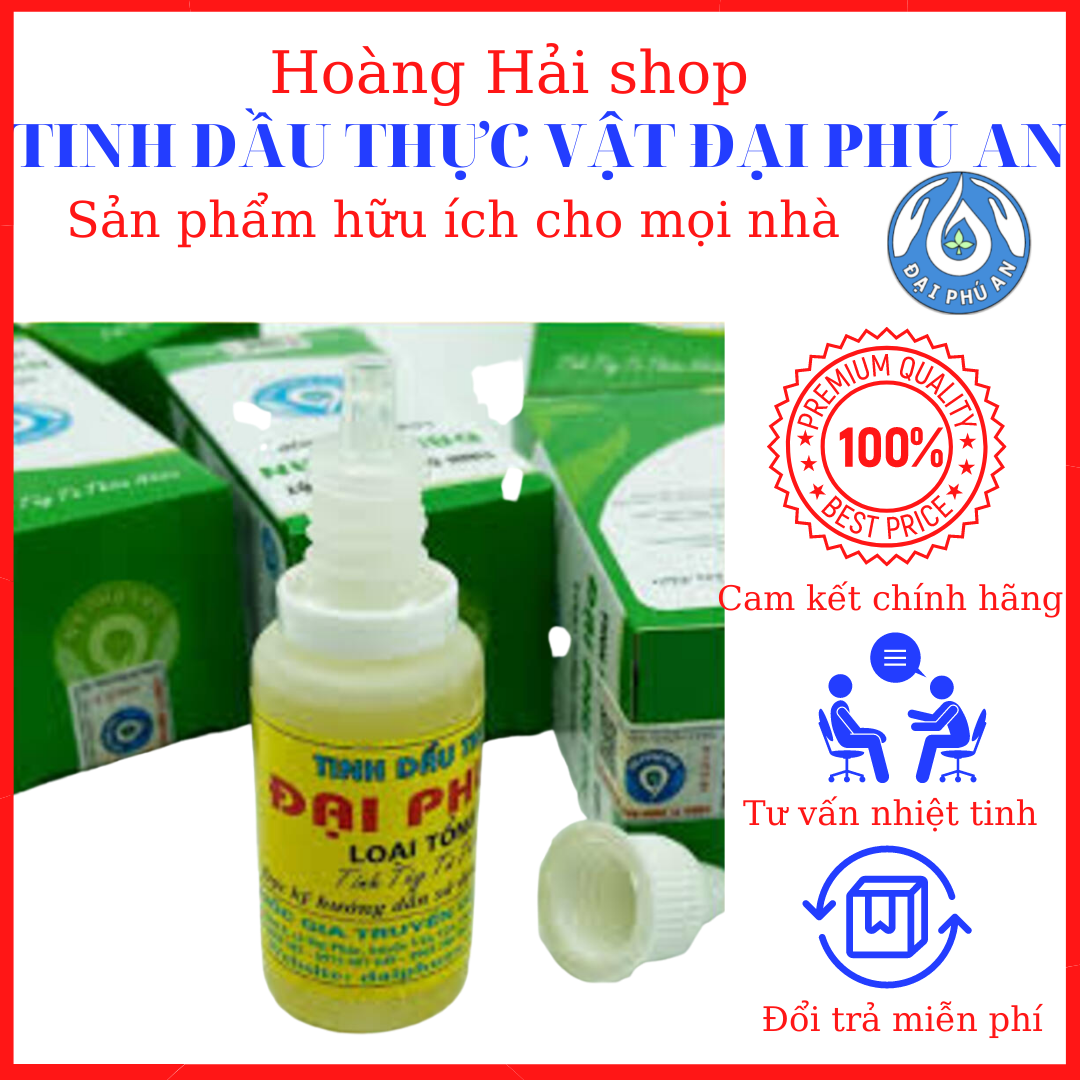 [Quà tặng thanh quế cay] Tinh dầu thực vật đại phú an 15ml