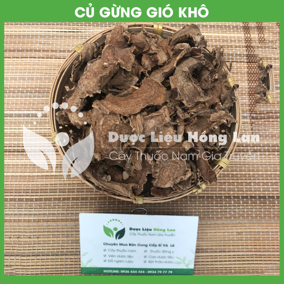 Củ Gừng Gió khô sạch đóng gói 500gram