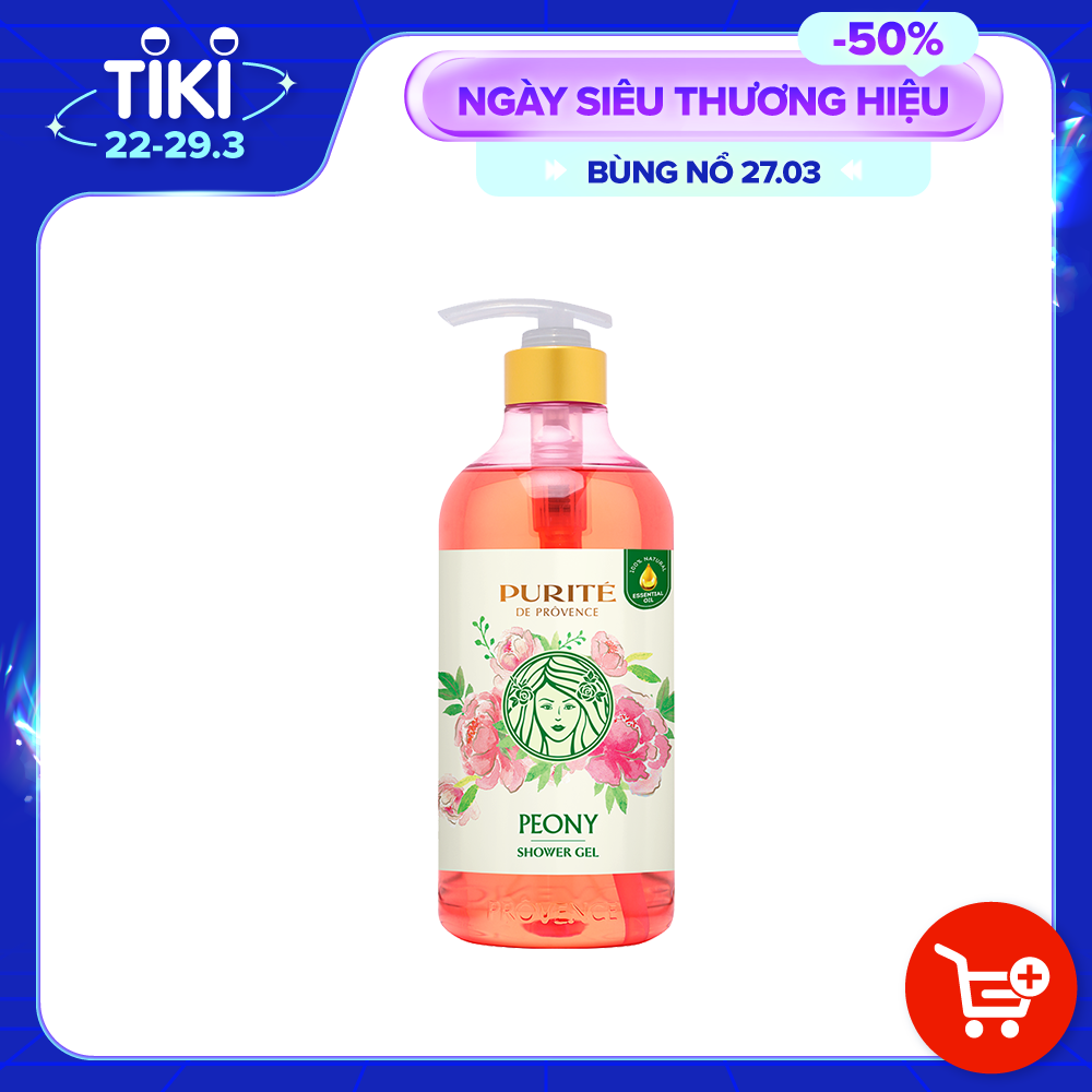 [Hàng Chính Hãng] Sữa Tắm Thiên Nhiên Purité Hương Hoa Mẫu Đơn Pháp 850ml