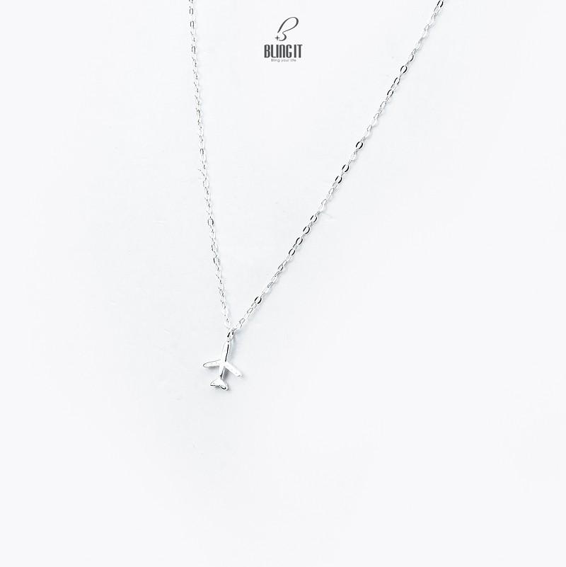 Vòng cổ Bling It máy bay bạc BIVC259