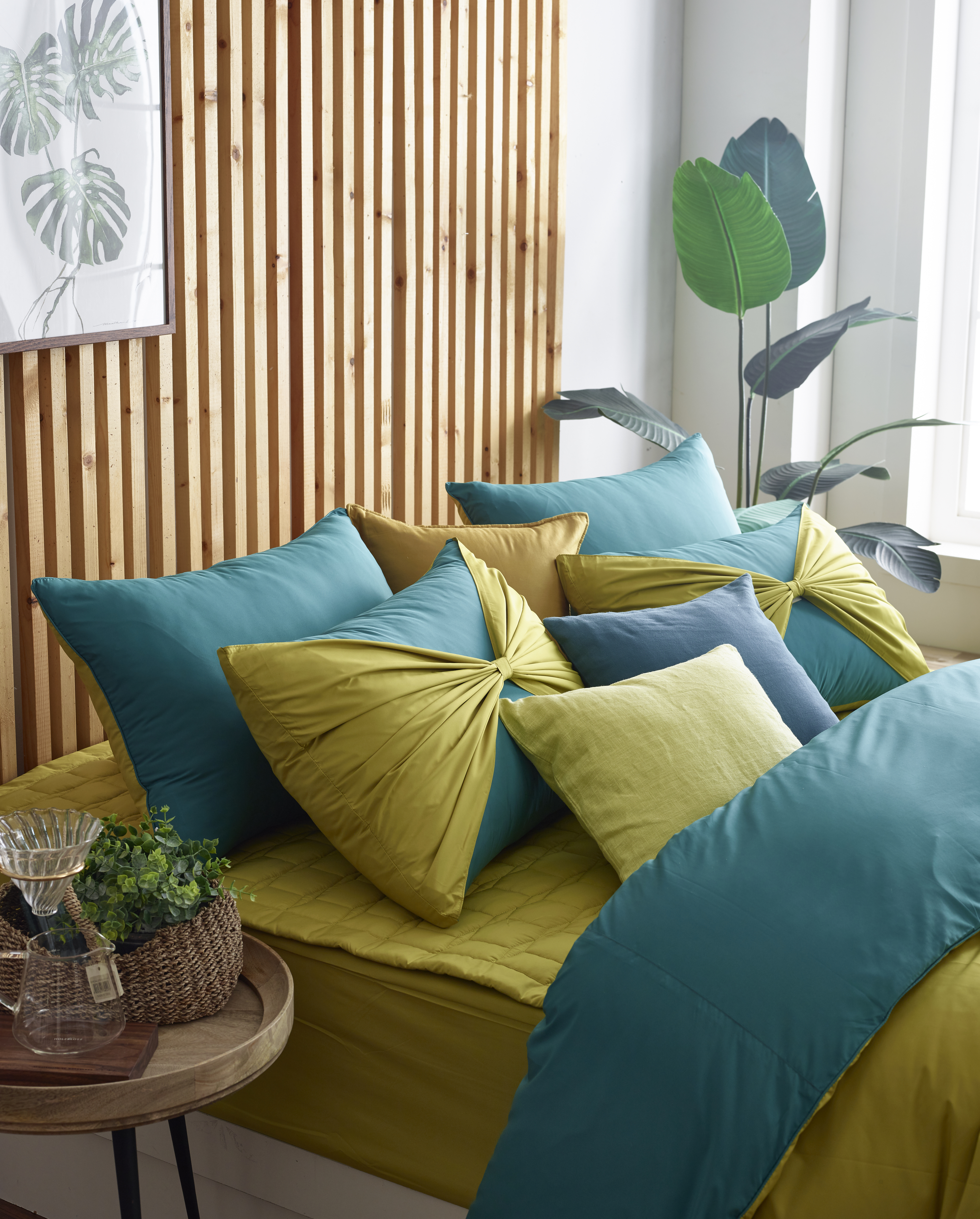 Vỏ gối nơ Sa Maison mã Forest Green 45*65cm