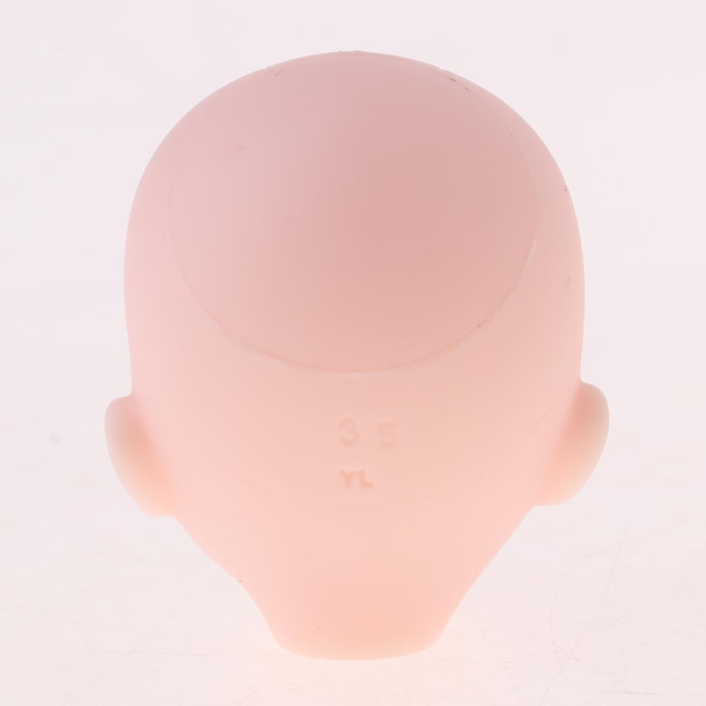 Beautiful Female Gray Eyes No Makeup Head for 1/6 BJD OB Doll DIY Making Body Parts