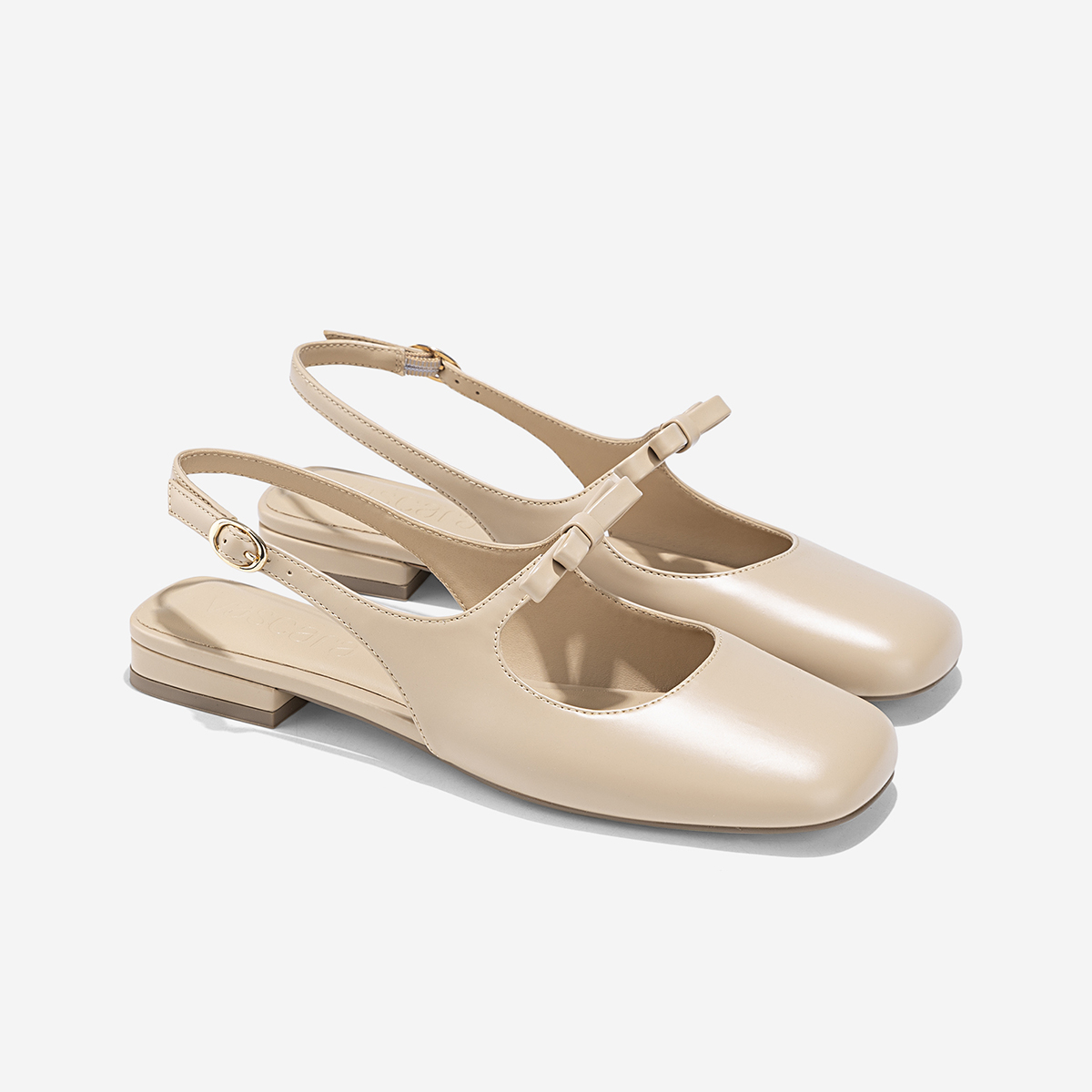 Vascara Giày Slingback Quai Nơ Cách Điệu - BMN 0669