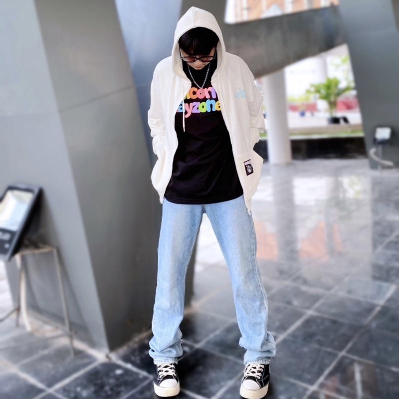 UPZ Áo Khoác Hoodie Dây Kéo Cơ Bản SS2