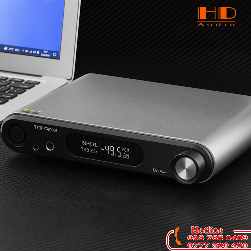 DAC TOPPING DX7 Pro + - Chip ES9038PRO - Bluetooth 5.1 - Hàng Chính Hãng