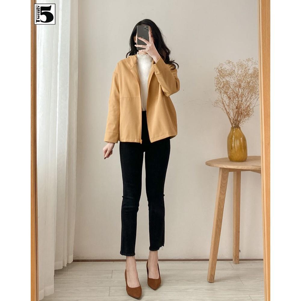 Áo khoác kaki nữ có mũ, cản gió Twentyfive NK12