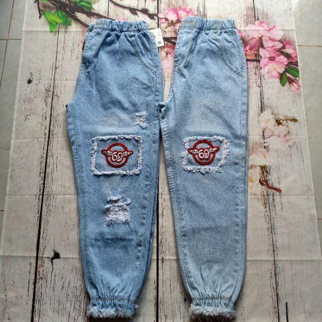 Combo 5 quần baggy jeans 9 tấc hình xinh