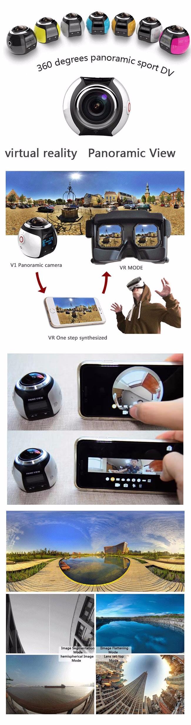 Máy ảnh WiFi mắt cá góc rộng nhiều màu với LTPS LCD