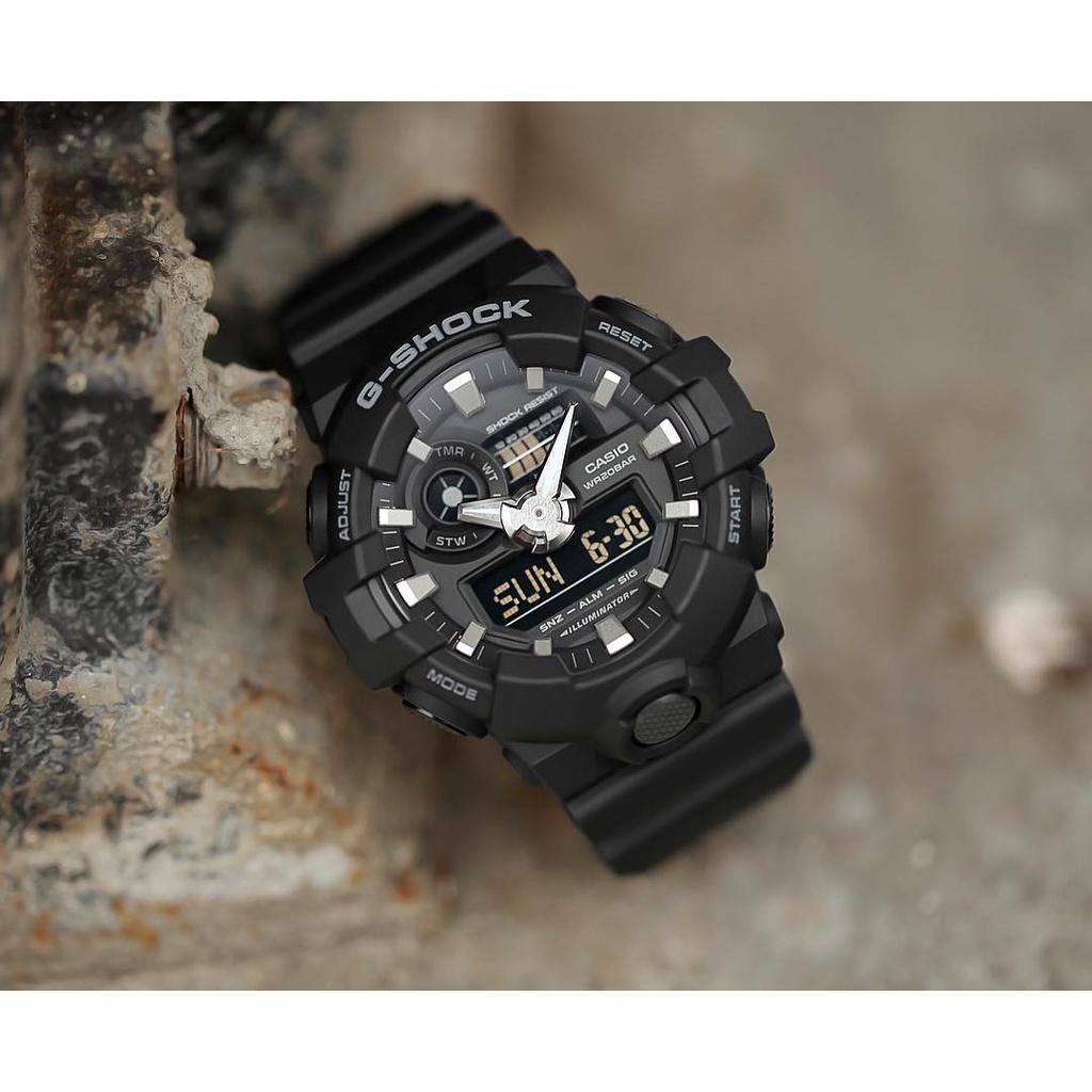 Đồng Hồ Nam Dây Nhựa Casio G-Shock GA-700-1B Chính Hãng - GA-700-1BDR