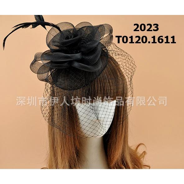 Ốp băng đô hoa mũ lưới phụ kiện cưới Giang