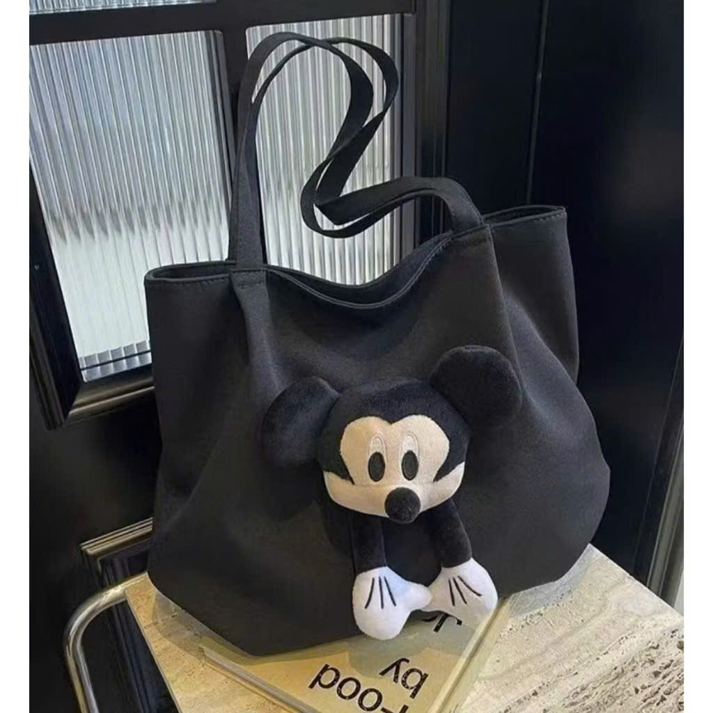 Túi Đeo Vai Mickey Blazetec Kawaii - Túi Xách Búp Bê Hoạt Hình Mềm Mại, Màu Đen - HÀNG CHÍNH HÃNG MINIIN