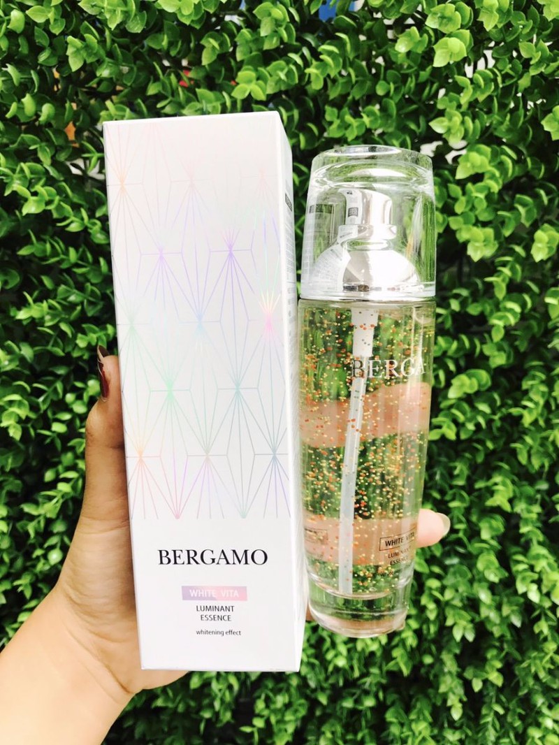 Combo Tinh chất dưỡng trắng da Bergamo White Vita Luminant Essence 110ml và Kem dưỡng trắng da Bergamo Whitening EX Cream