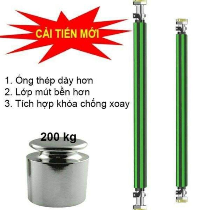 Xà đơn treo tường điều chỉnh 83-130cm nặng 2,1kg chống xoay mẫu mới